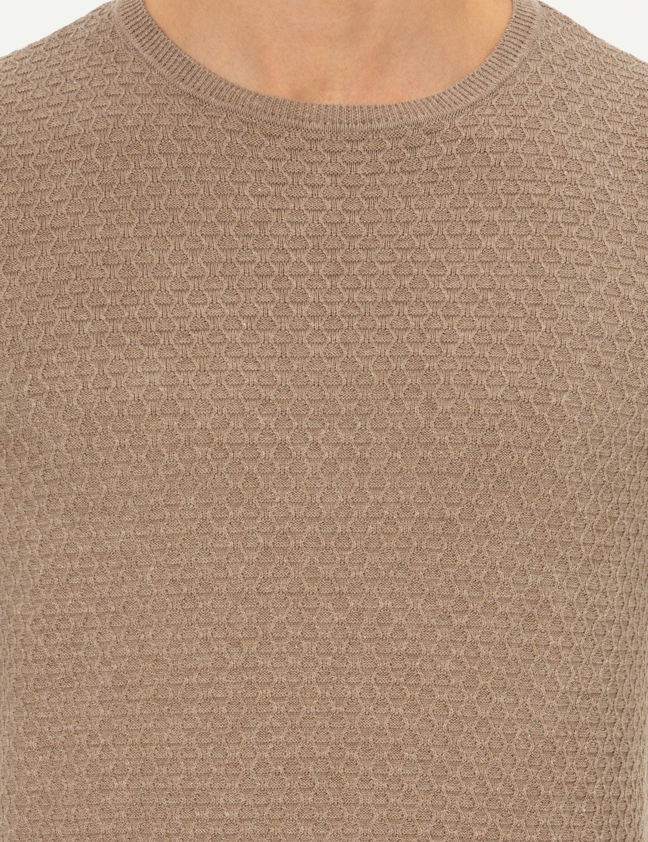Vizon Slim Fit Bisiklet Yaka Triko Kazak - Image 6