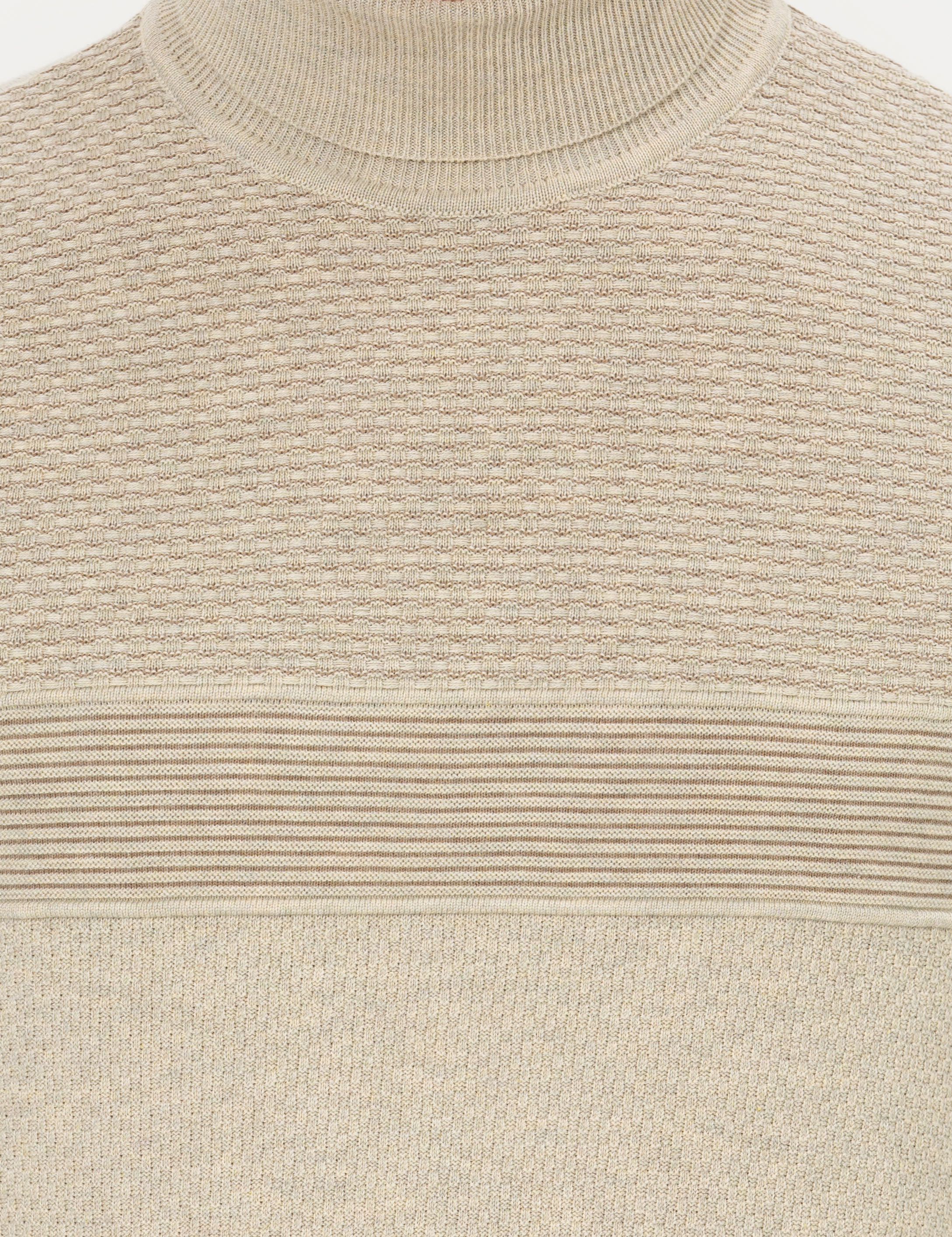 Pierre Cardin Kum Melanj Slim Fit Balıkçı Yaka Triko Kazak görsel 6