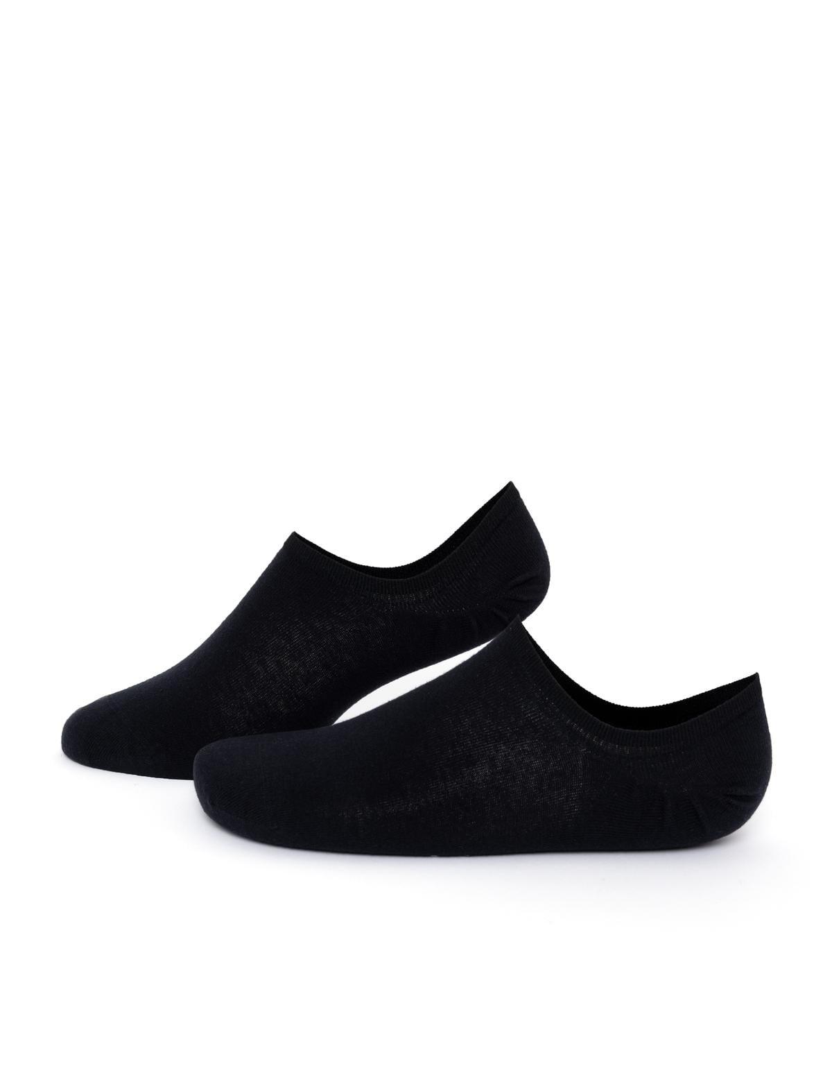 Erkek Siyah Düz Patik Çorap