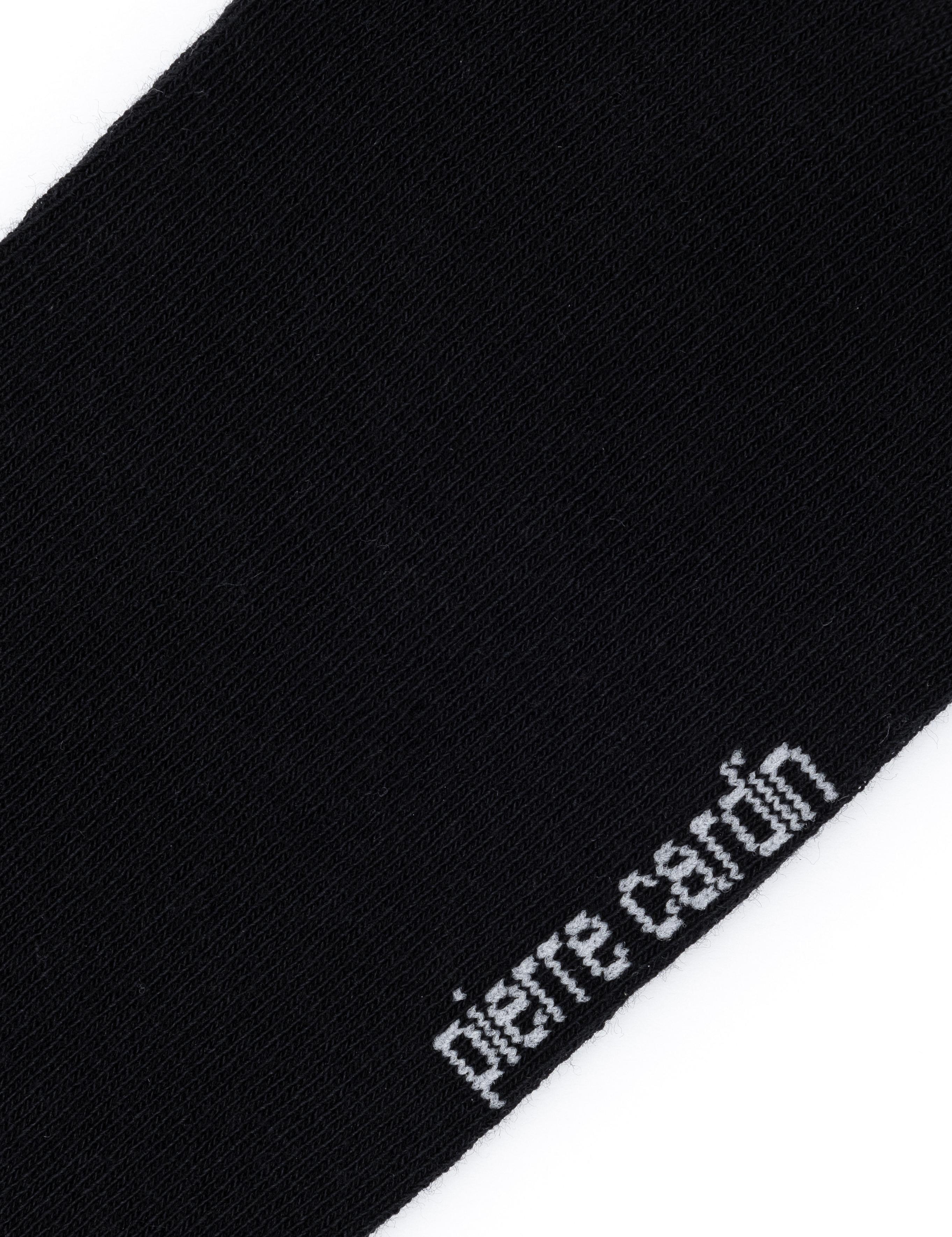 Erkek Pamuk Karışımlı Siyah Soket Desenli Çorap