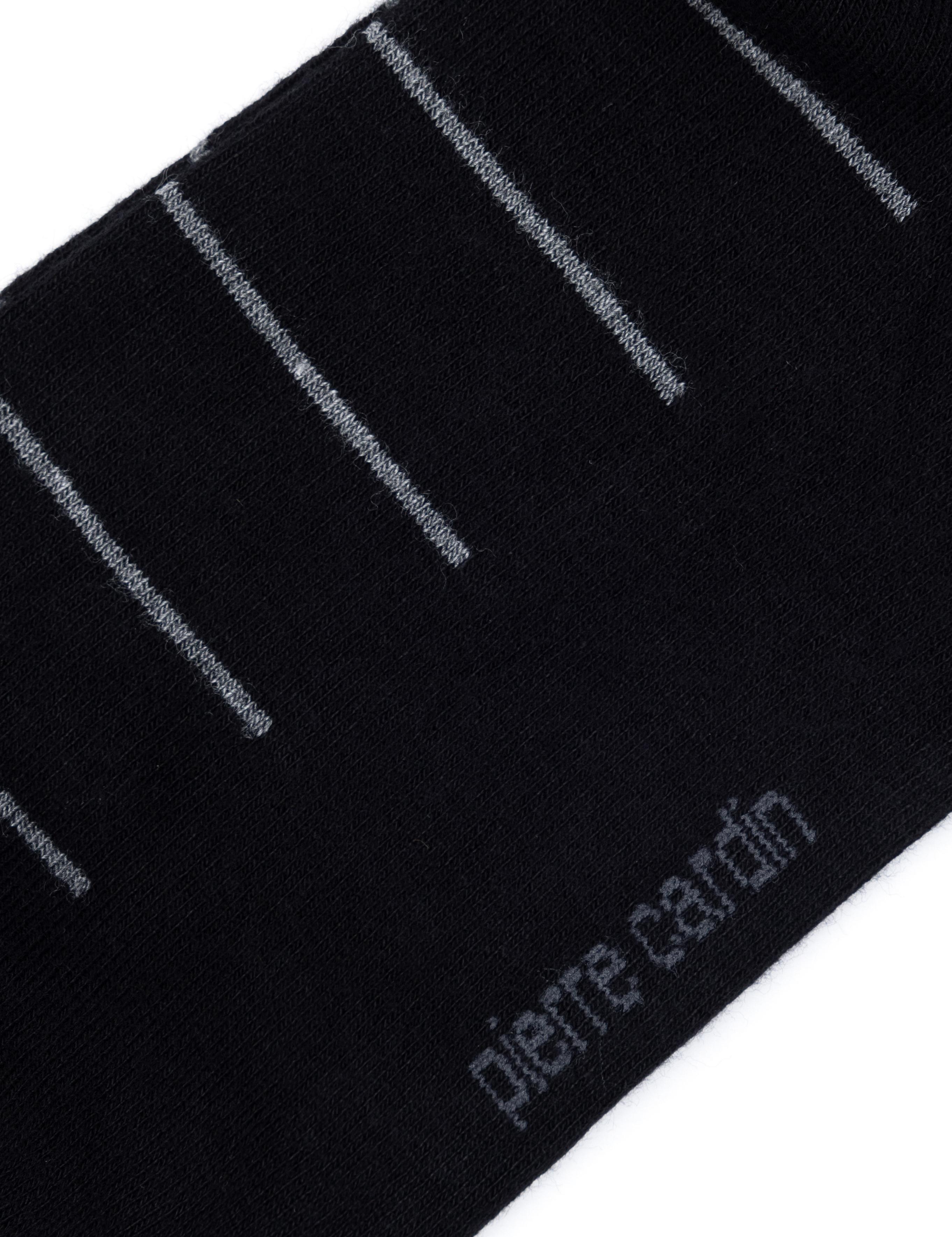 Erkek Bambu Karışımlı Siyah Soket Desenli Çorap