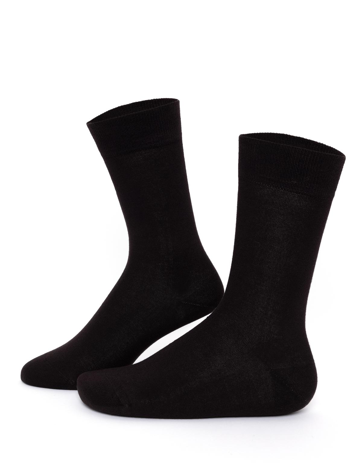 Erkek Bambu Karışımlı Kahverengi Soket Basic Çorap