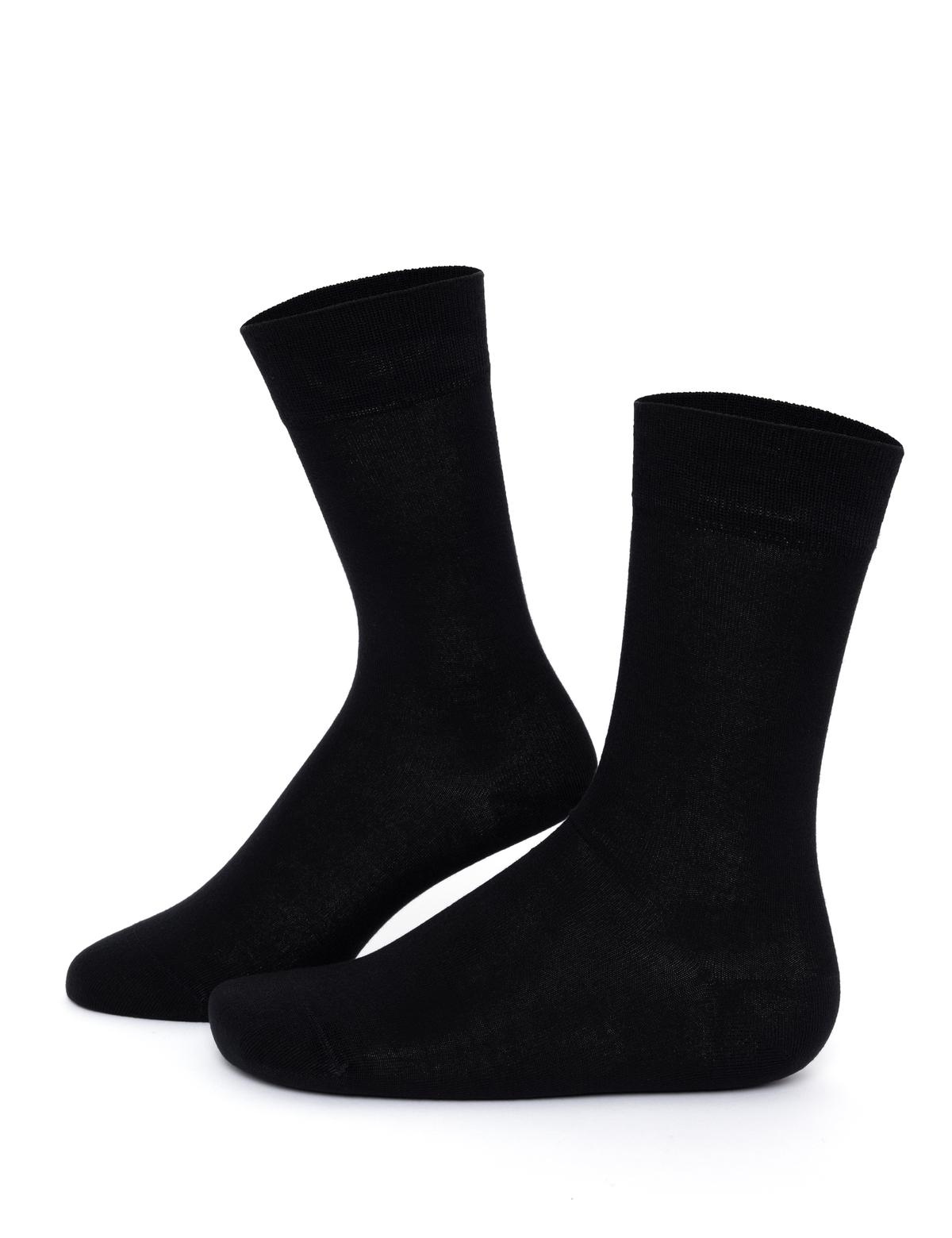 Erkek Bambu Karışımlı Siyah Soket Basic Çorap