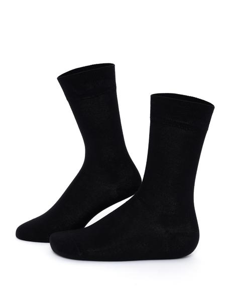 Erkek Bambu Karışımlı Siyah Soket Basic Çorap - 50267608001