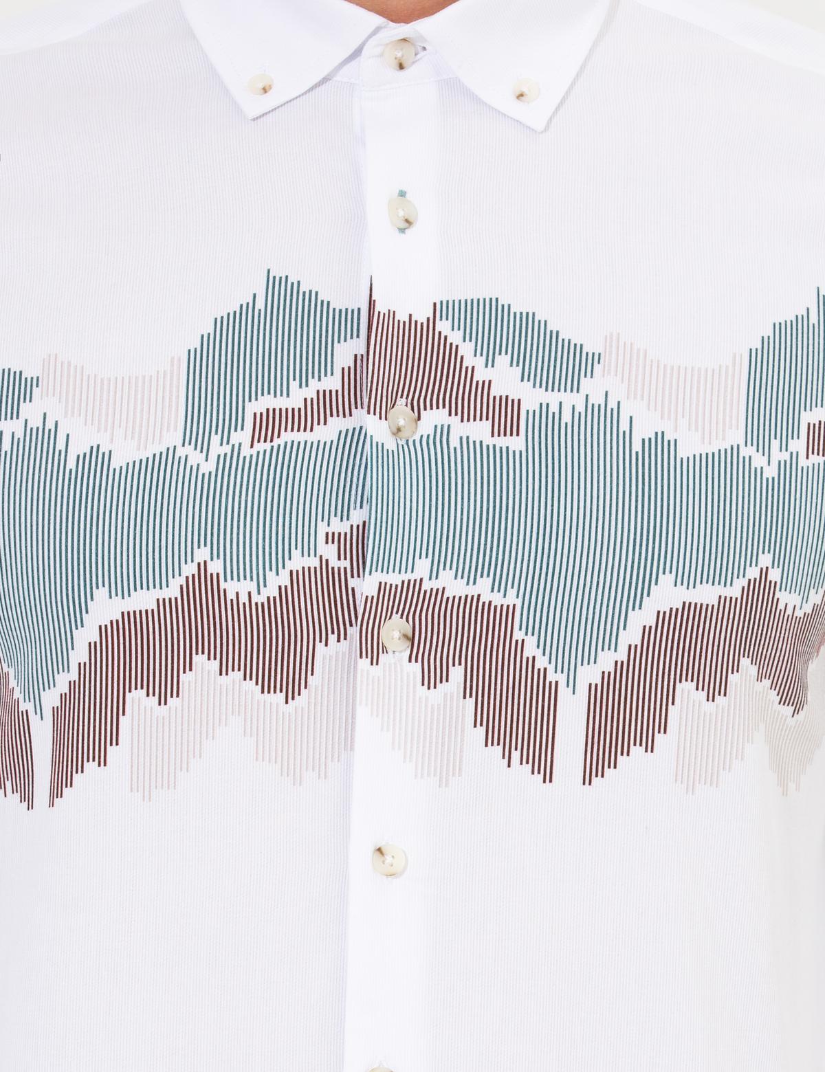 Yeşil Slim Fit Uzun Kollu Gömlek - 50262459017