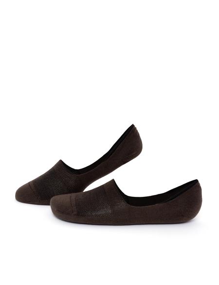 Erkek Pamuk Karışımlı Kahverengi Babet Desenli Çorap - 50258503004