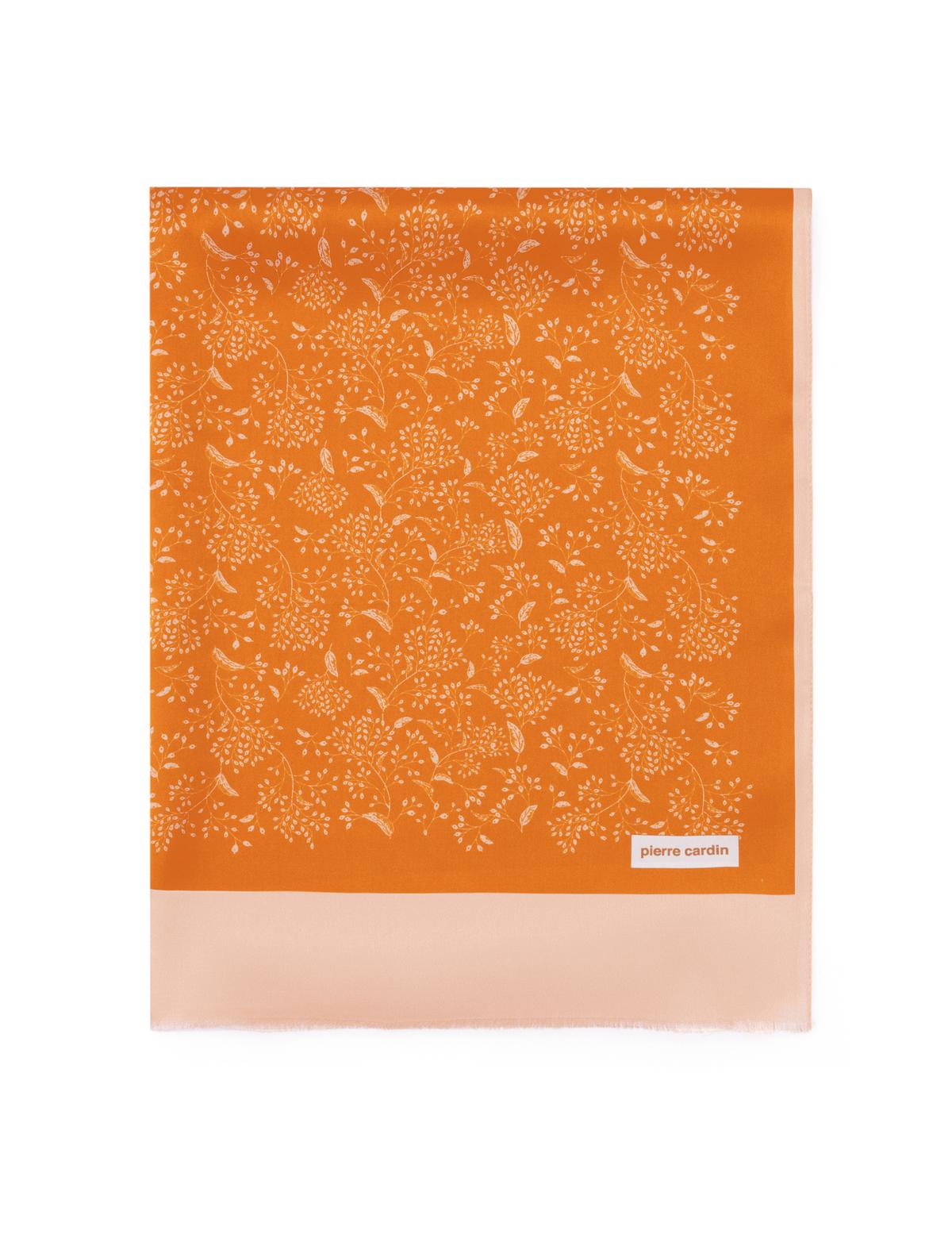 Turuncu İpek Şal - 50259818003