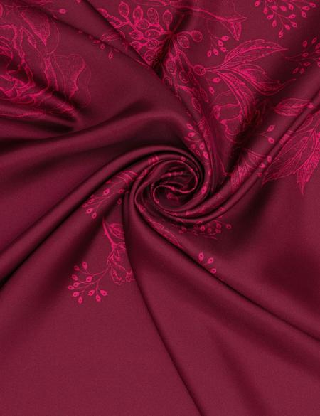 Bordo İpek Eşarp - 50259850001