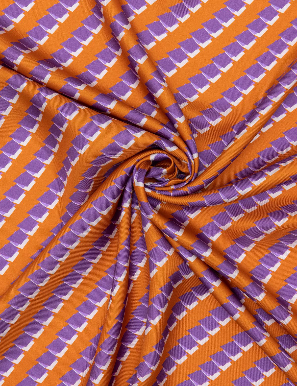 Turuncu İpek Eşarp - 50259866005