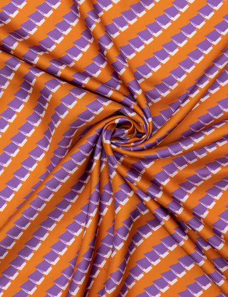 Turuncu İpek Eşarp - 50259866005