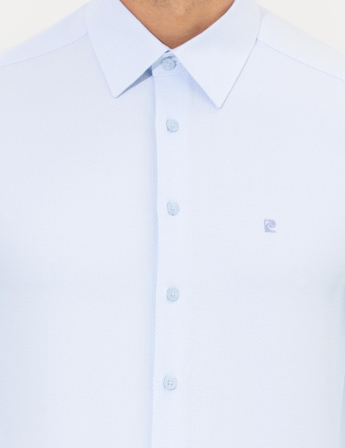 Açık Mavi Slim Fit Uzun Kollu Gömlek - 50259499011