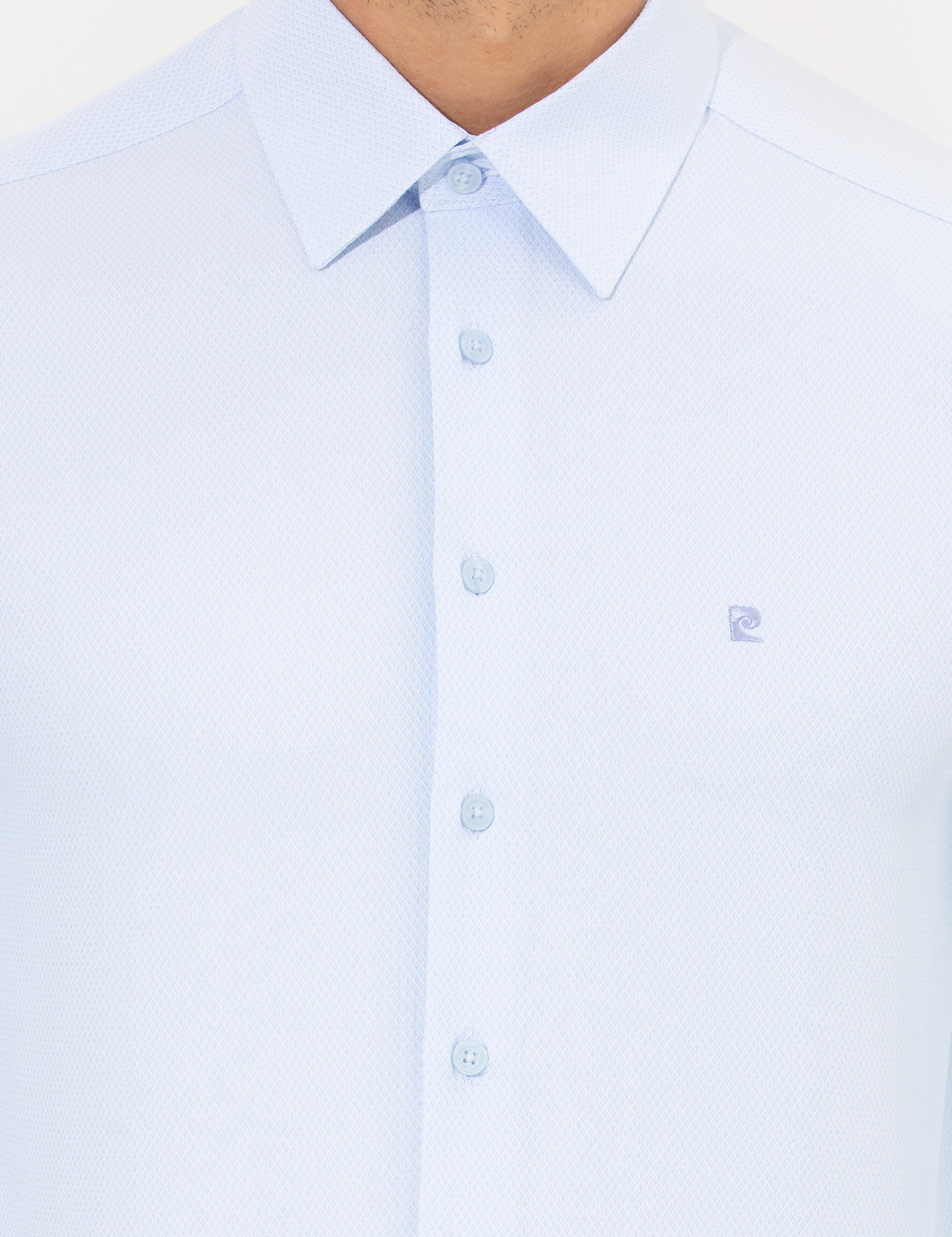 Açık Mavi Slim Fit Uzun Kollu Gömlek