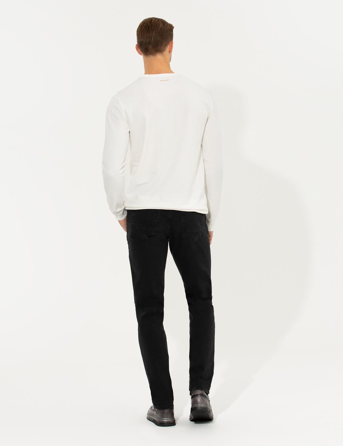 Siyah Straight Fit Jean Pantolon - 50259669016