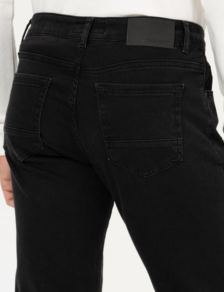 Siyah Straight Fit Jean Pantolon - 50259669016