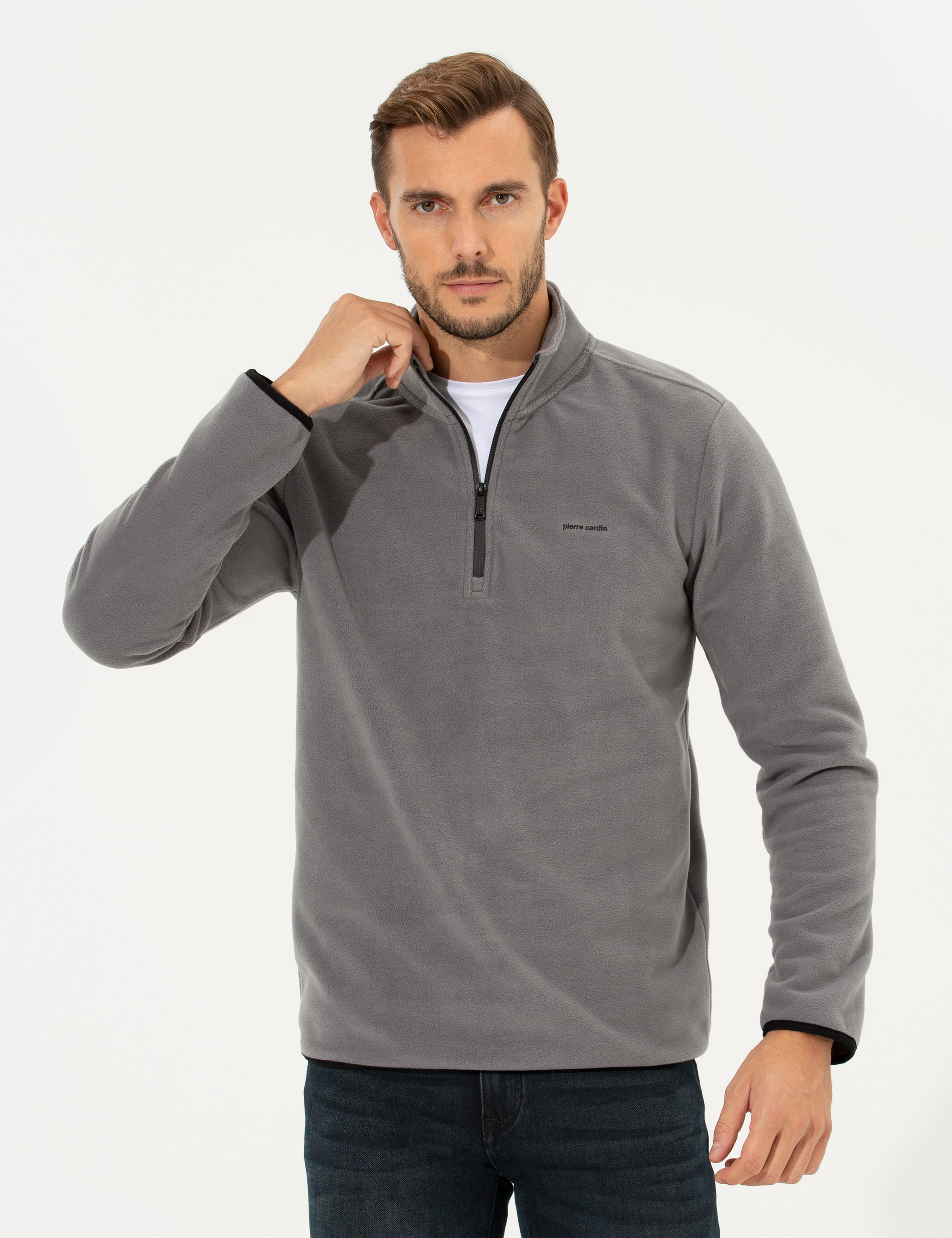 Koyu Gri Regular Fit Sweatshirt
