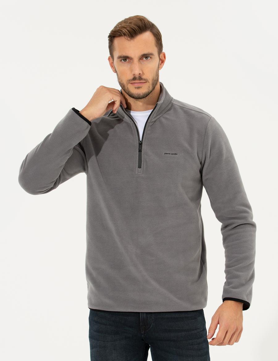 Koyu Gri Regular Fit Sweatshirt