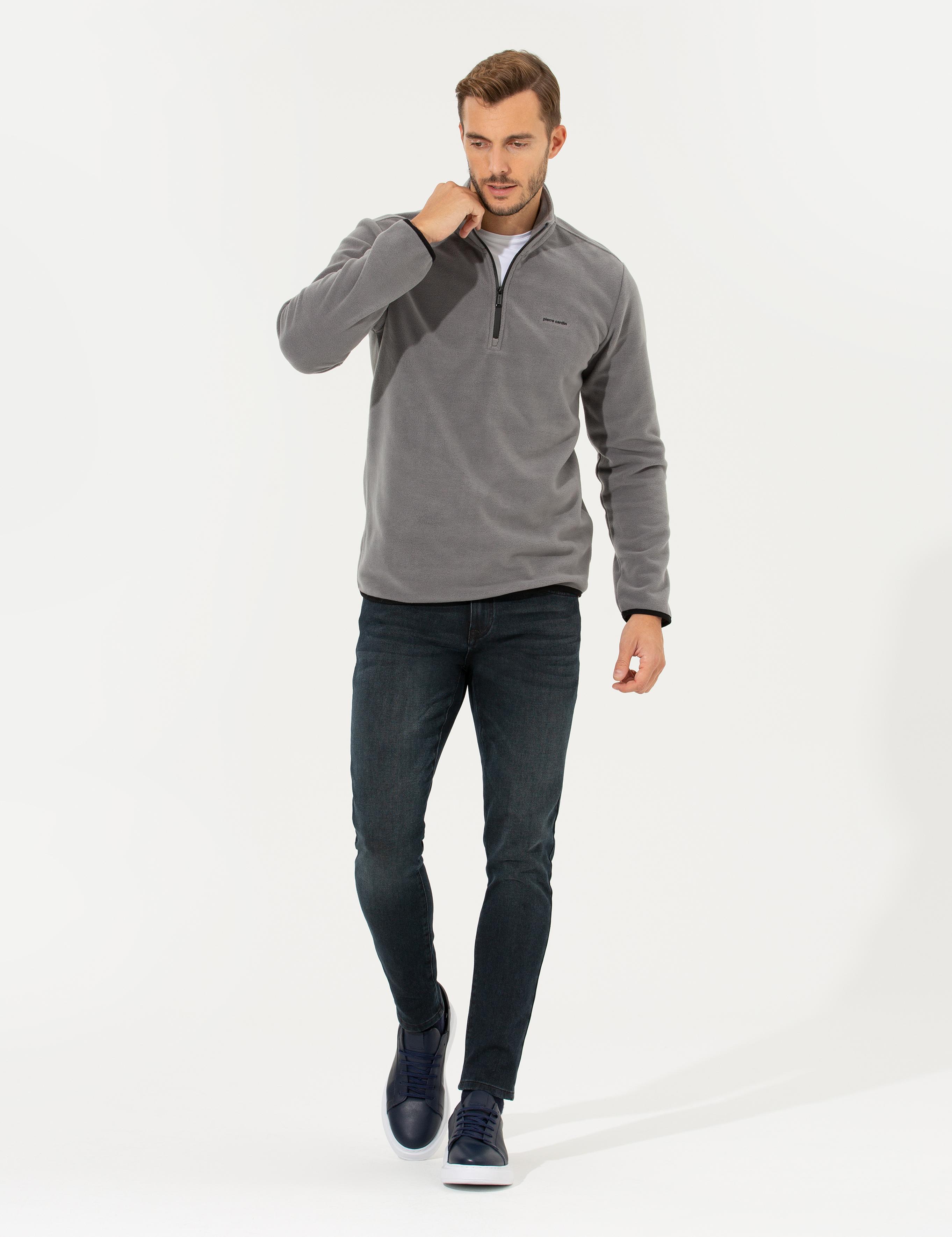 Koyu Gri Regular Fit Sweatshirt