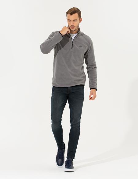 Koyu Gri Regular Fit Sweatshirt - 50262815046