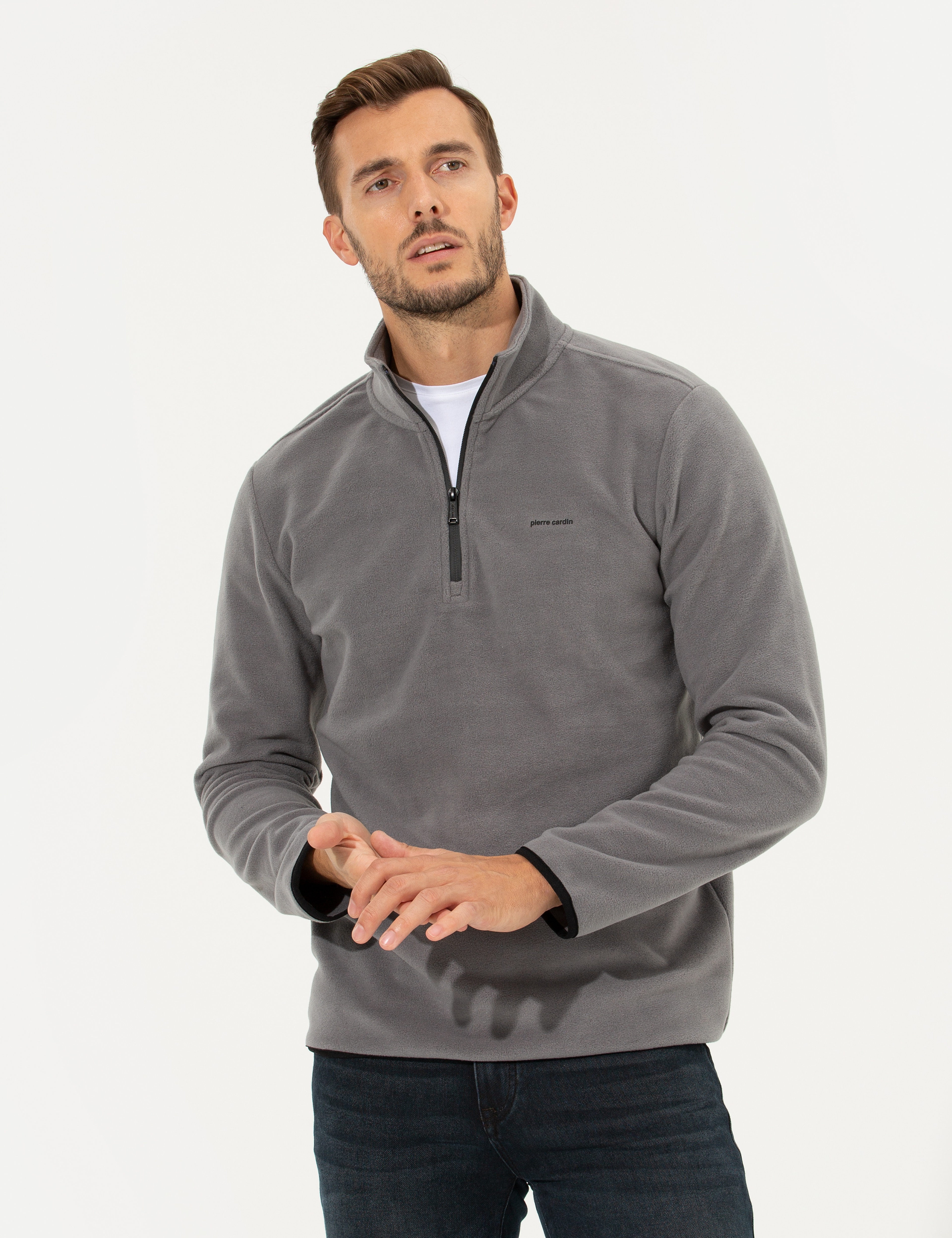Koyu Gri Regular Fit Sweatshirt - Image 3