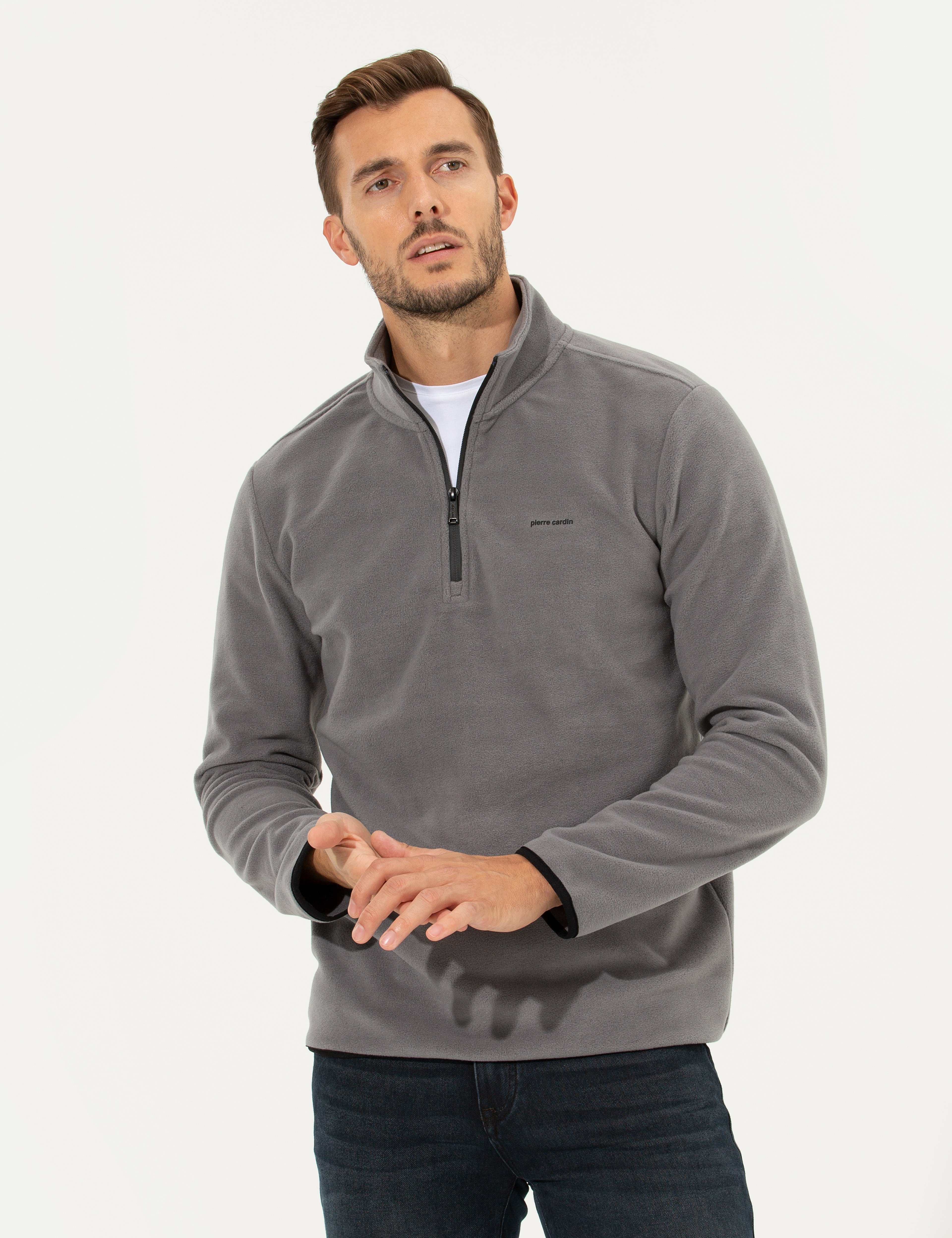 Koyu Gri Regular Fit Sweatshirt