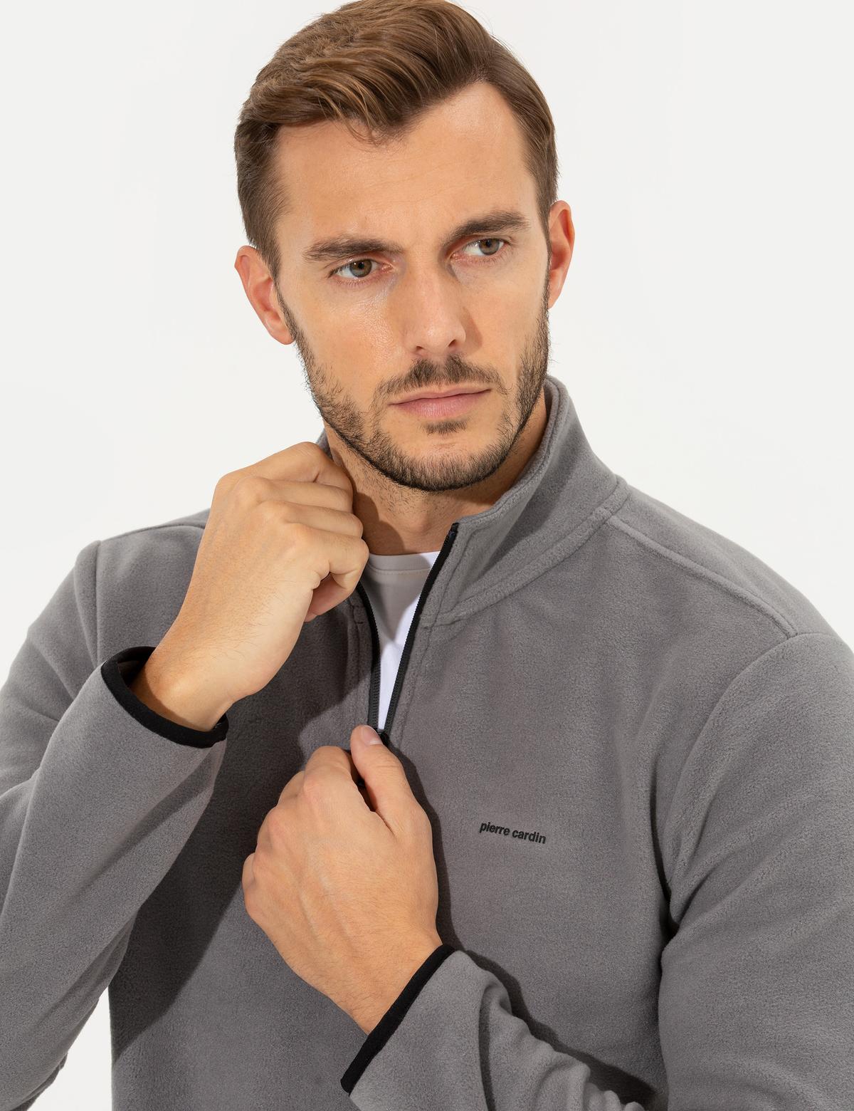 Koyu Gri Regular Fit Sweatshirt - 50262815046