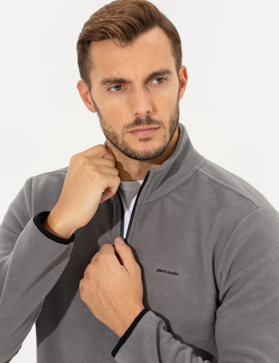 Koyu Gri Regular Fit Sweatshirt