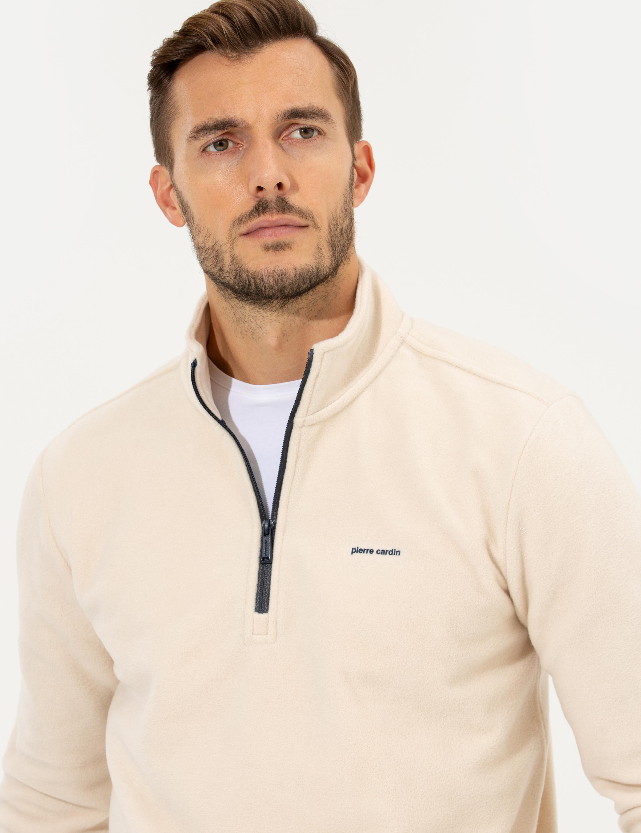 Bej Regular Fit Sweatshirt