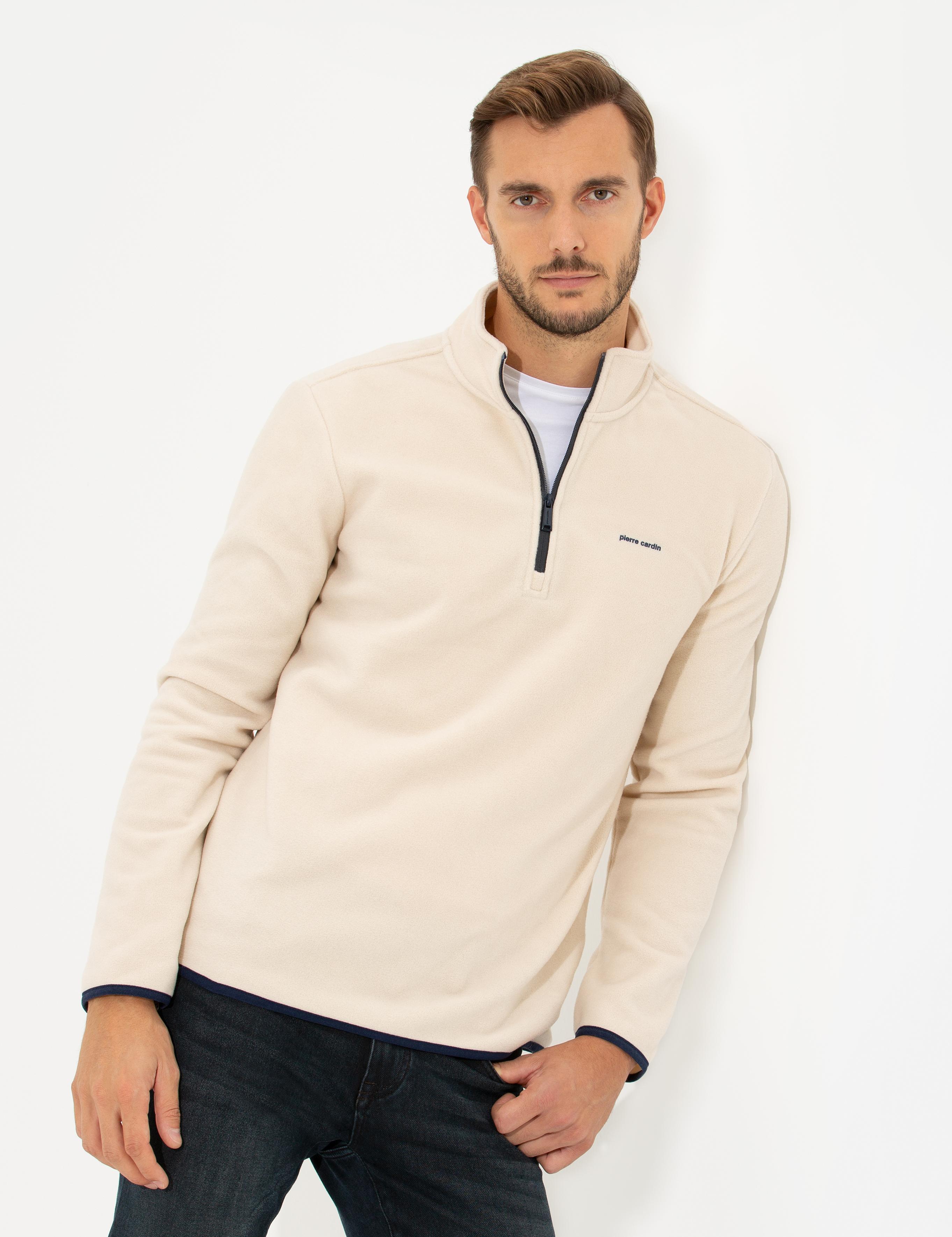 Bej Regular Fit Sweatshirt