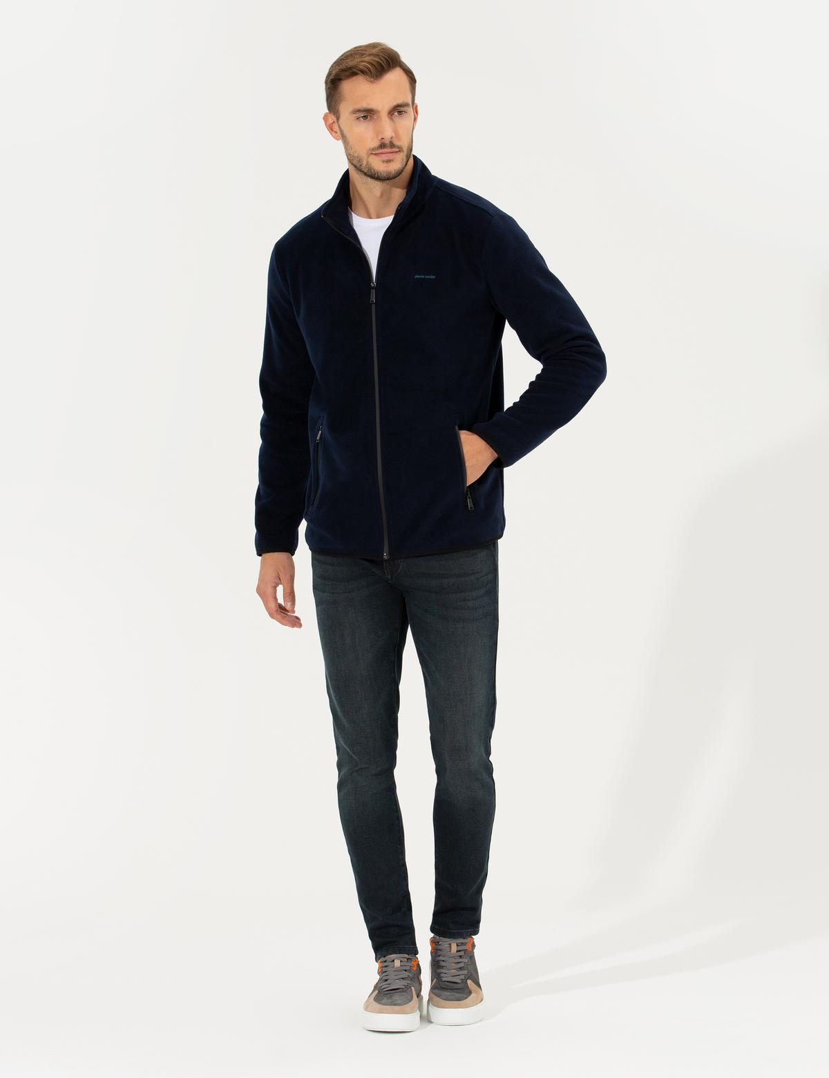 Lacivert Regular Fit Polar Hırka - 50262816024