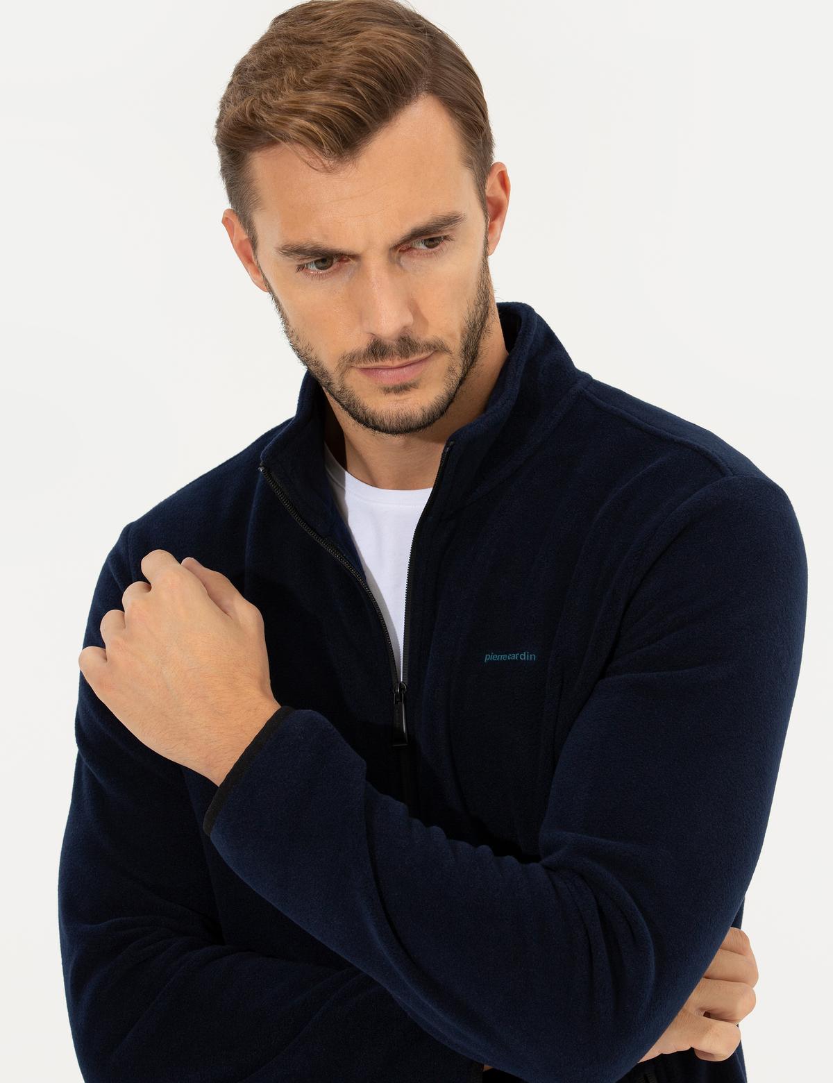 Lacivert Regular Fit Polar Hırka - 50262816024