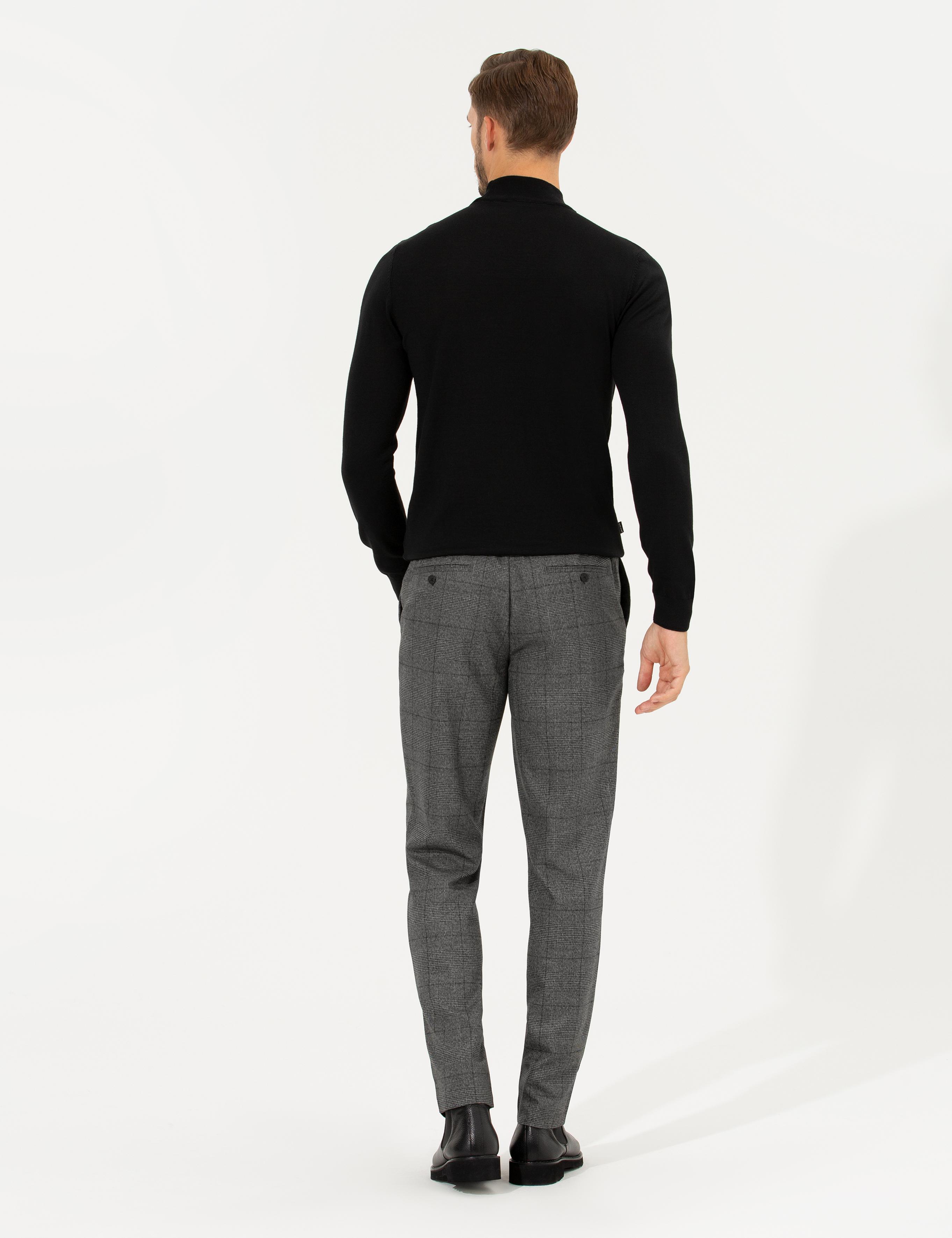 Füme Slim Fit Kumaş Pantolon