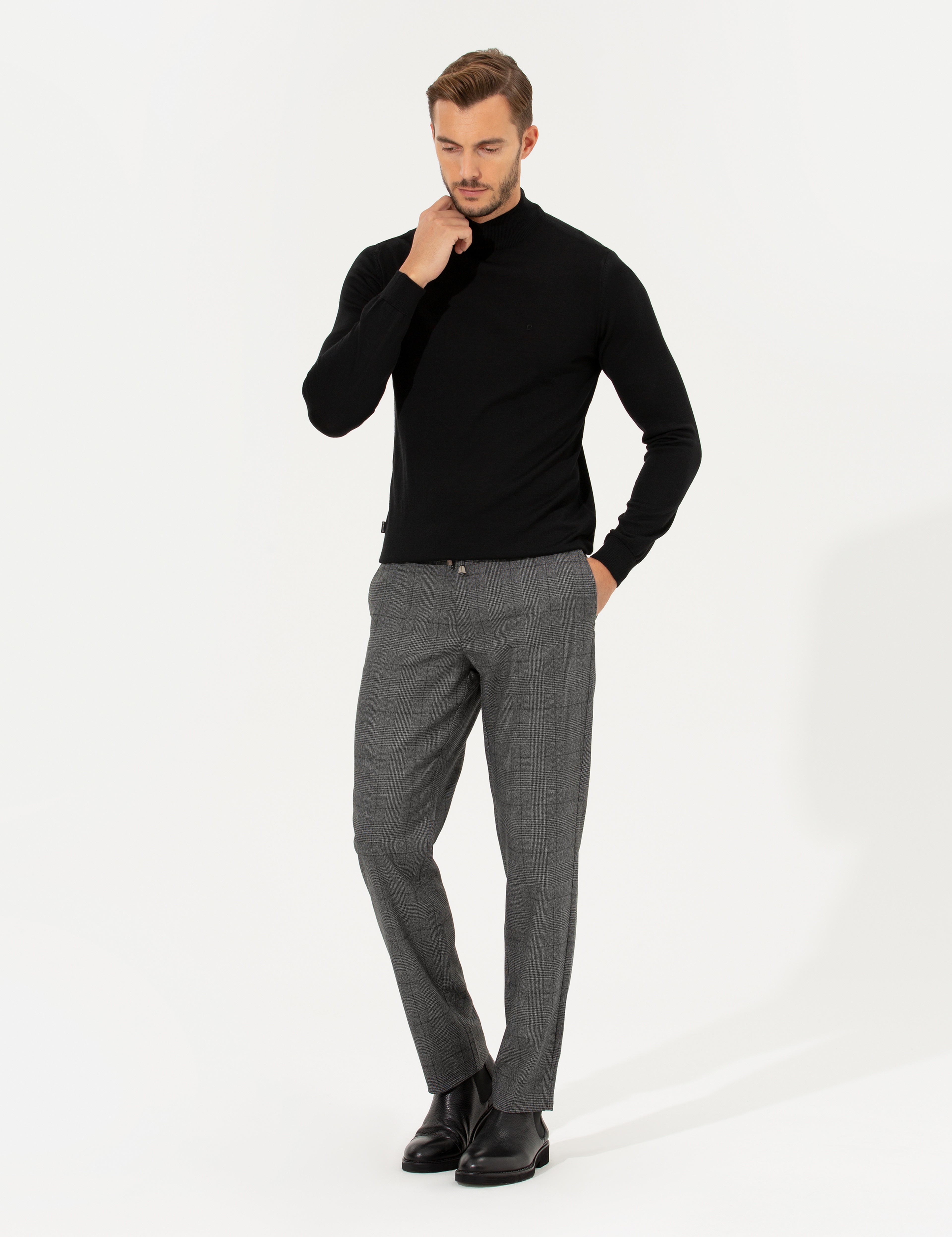 Füme Slim Fit Kumaş Pantolon - Image 1
