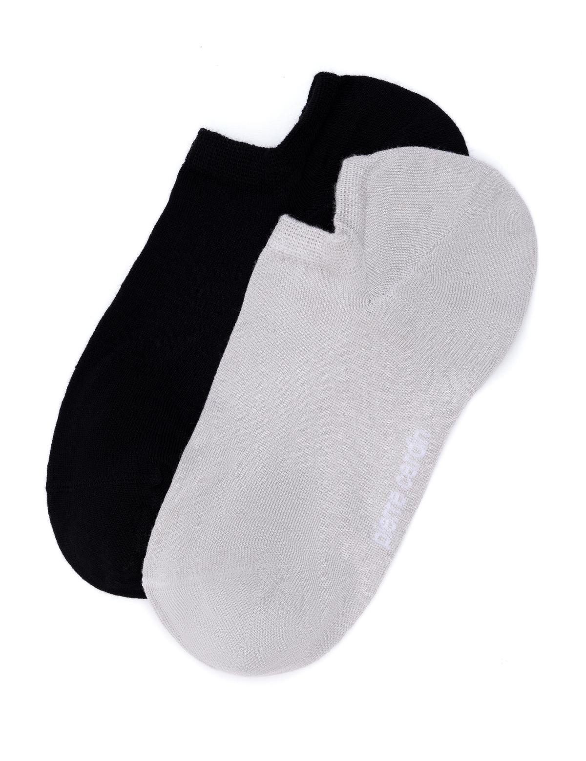 Kadın Kadın Siyah 2'li Patik Çorap - 50267492001