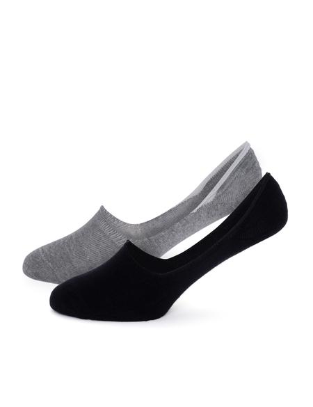 Kadın Siyah 2'li Babet Çorap - 50267493001