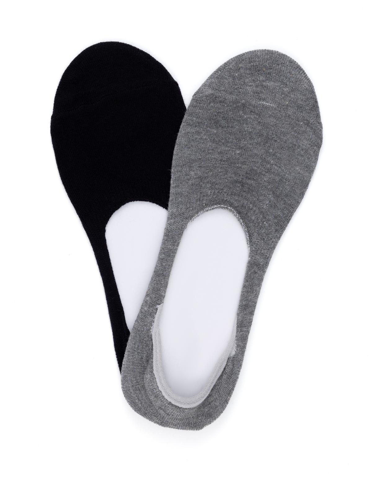Kadın Siyah 2'li Babet Çorap