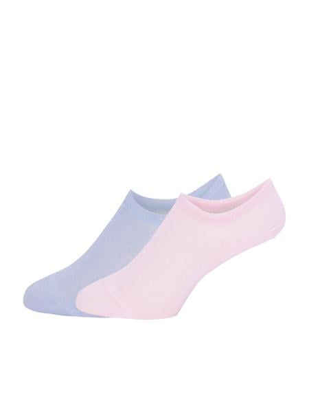 Kadın Kadın Mavi 2'li Patik Çorap - 50267492003