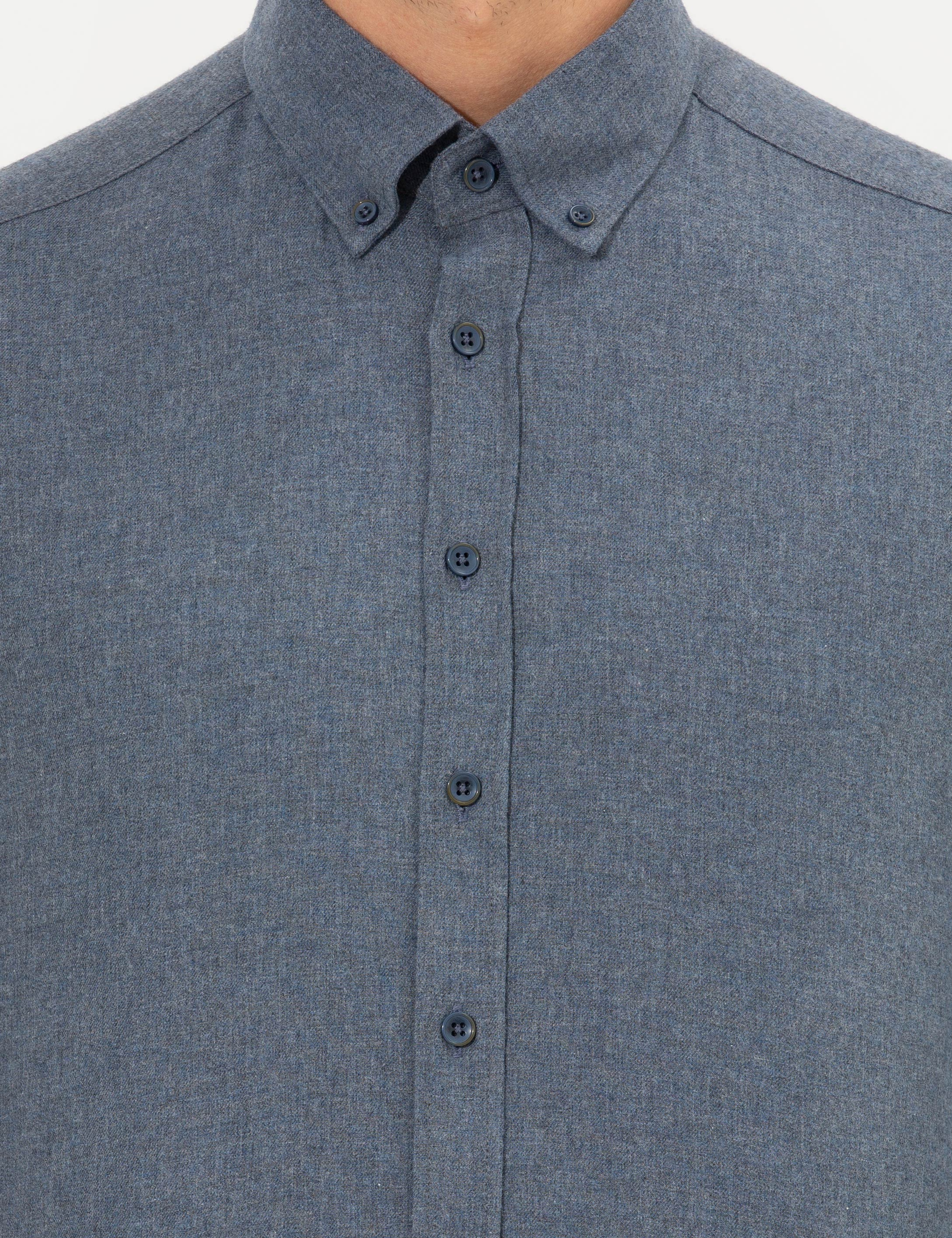 Saks Regular Fit Uzun Kollu Gömlek - Image 6