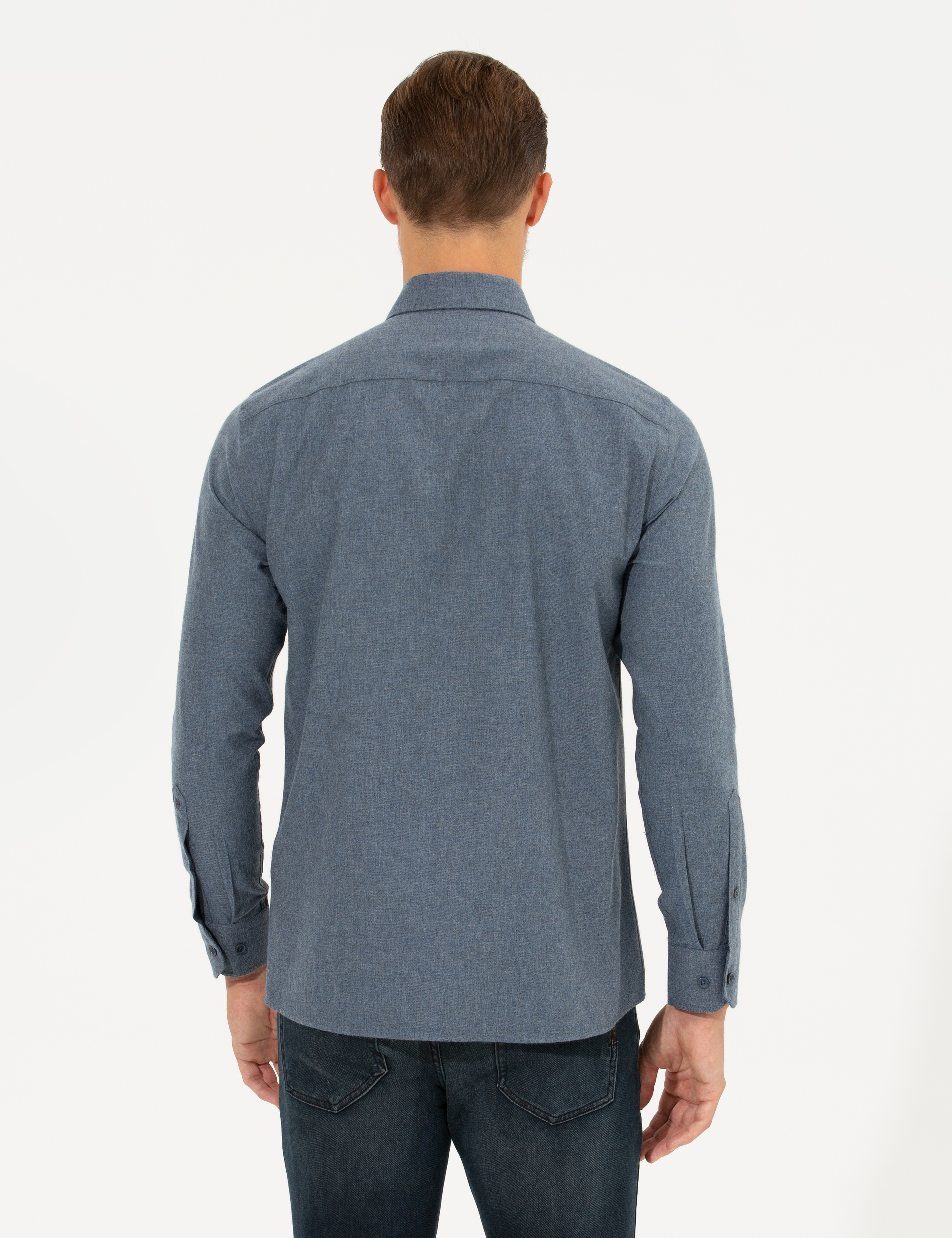 Saks Regular Fit Uzun Kollu Gömlek - Image 5