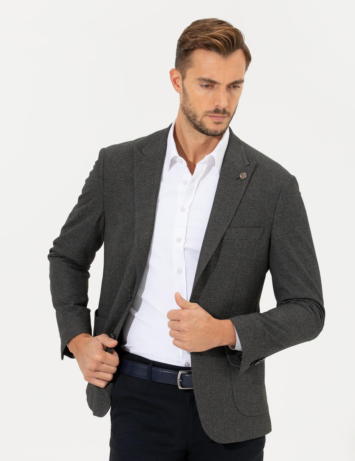 Füme Slim Fit Ceket - 50260544012