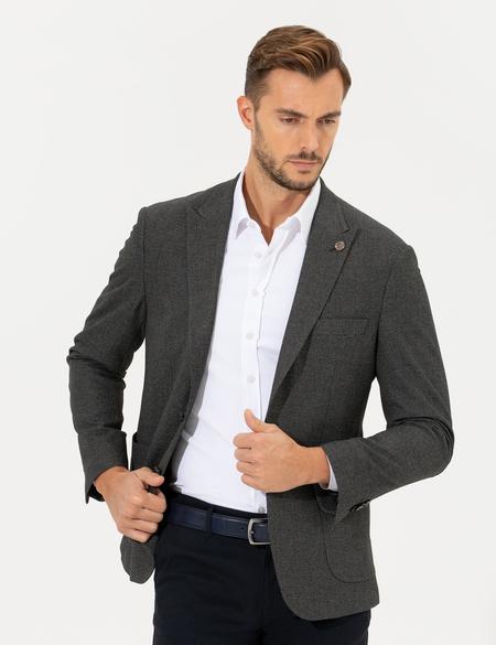 Füme Slim Fit Ceket - 50260544012