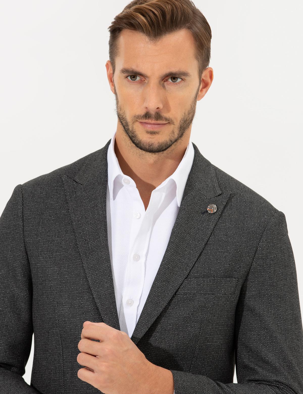 Füme Slim Fit Ceket - 50260544012