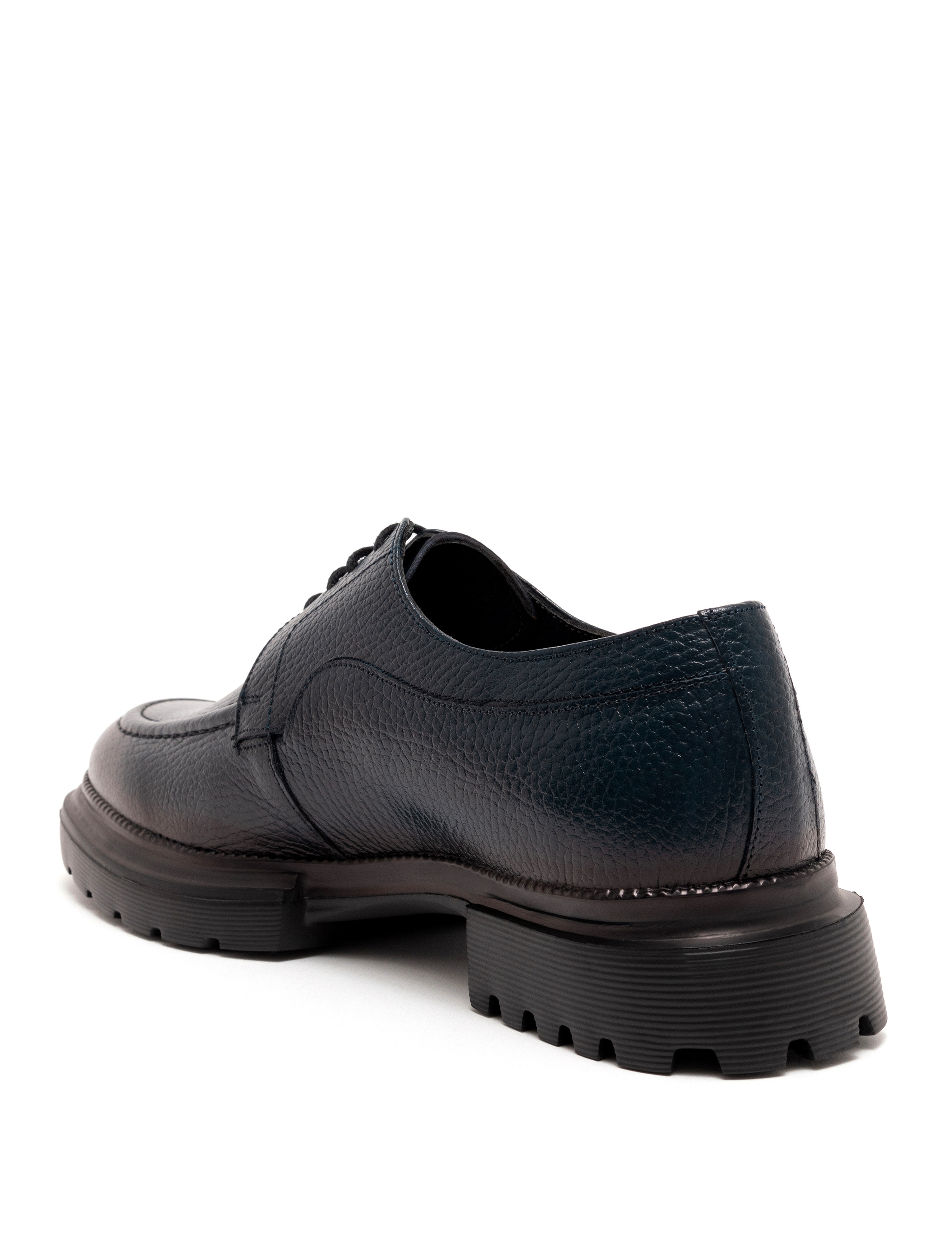 Lacivert %100 Deri Casual Ayakkabı - Image 4