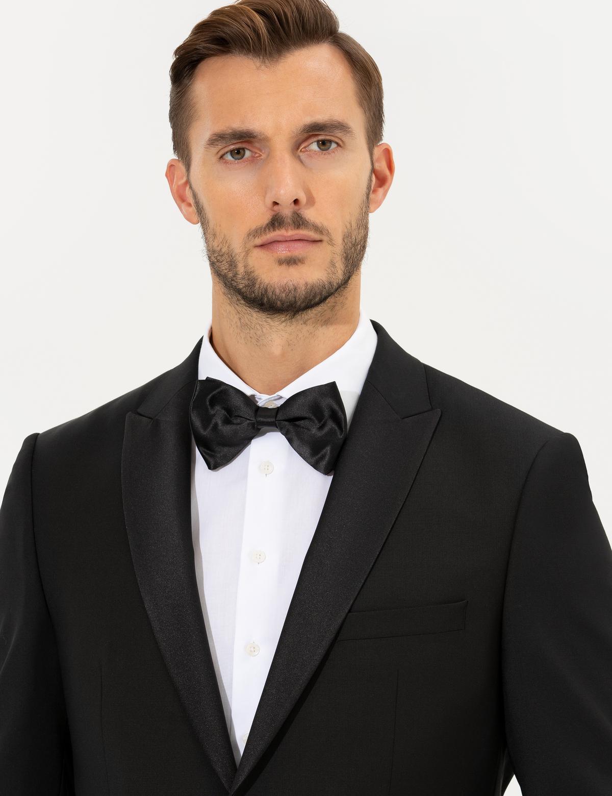 Siyah Slim Fit Smokin - 50229966017