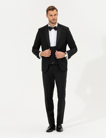 Siyah Slim Fit Smokin - 50229966017