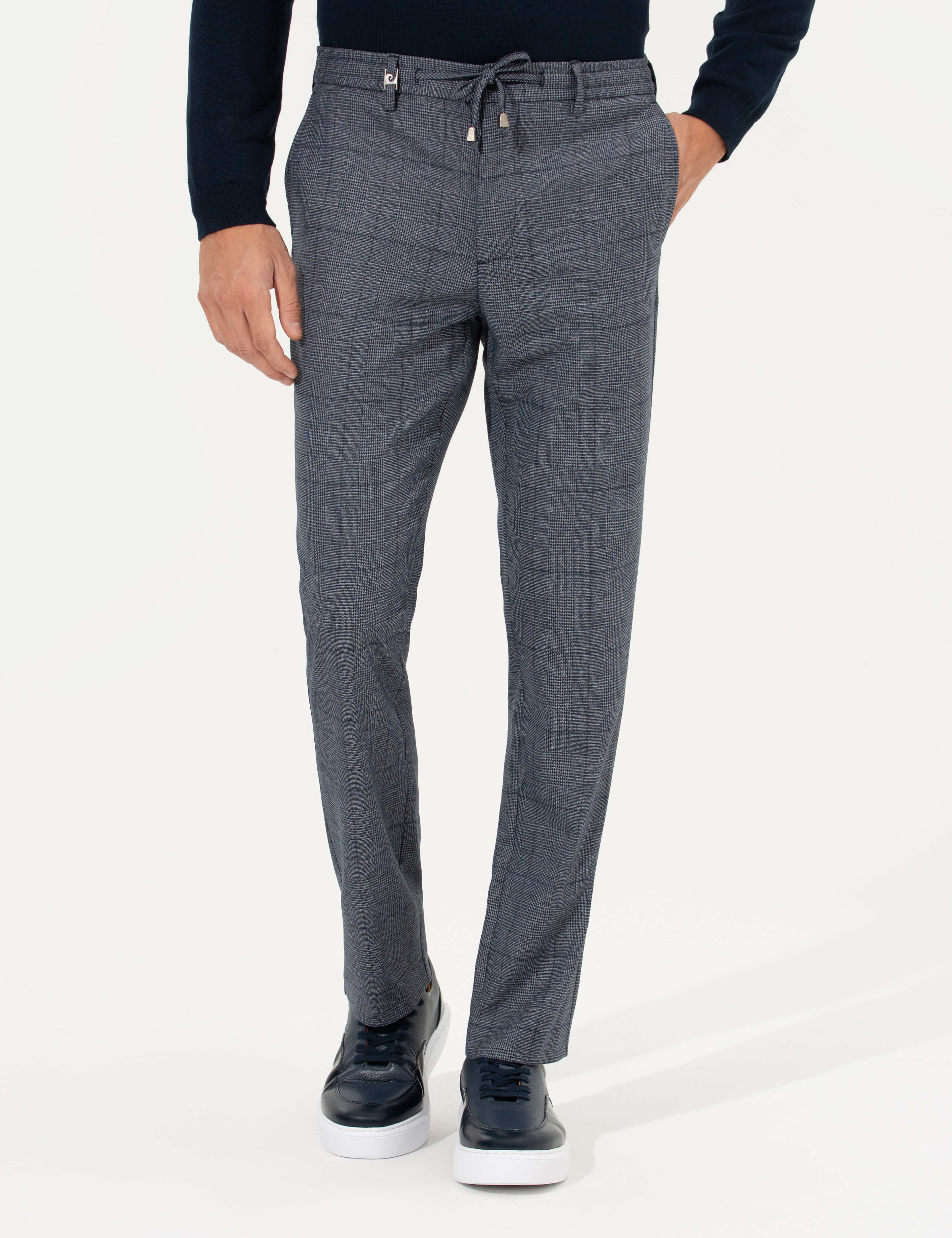 Lacivert Slim Fit Kumaş Pantolon - Image 2