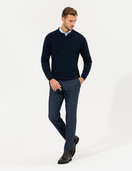 Açık Lacivert Slim Fit Kumaş Pantolon - 50260545054