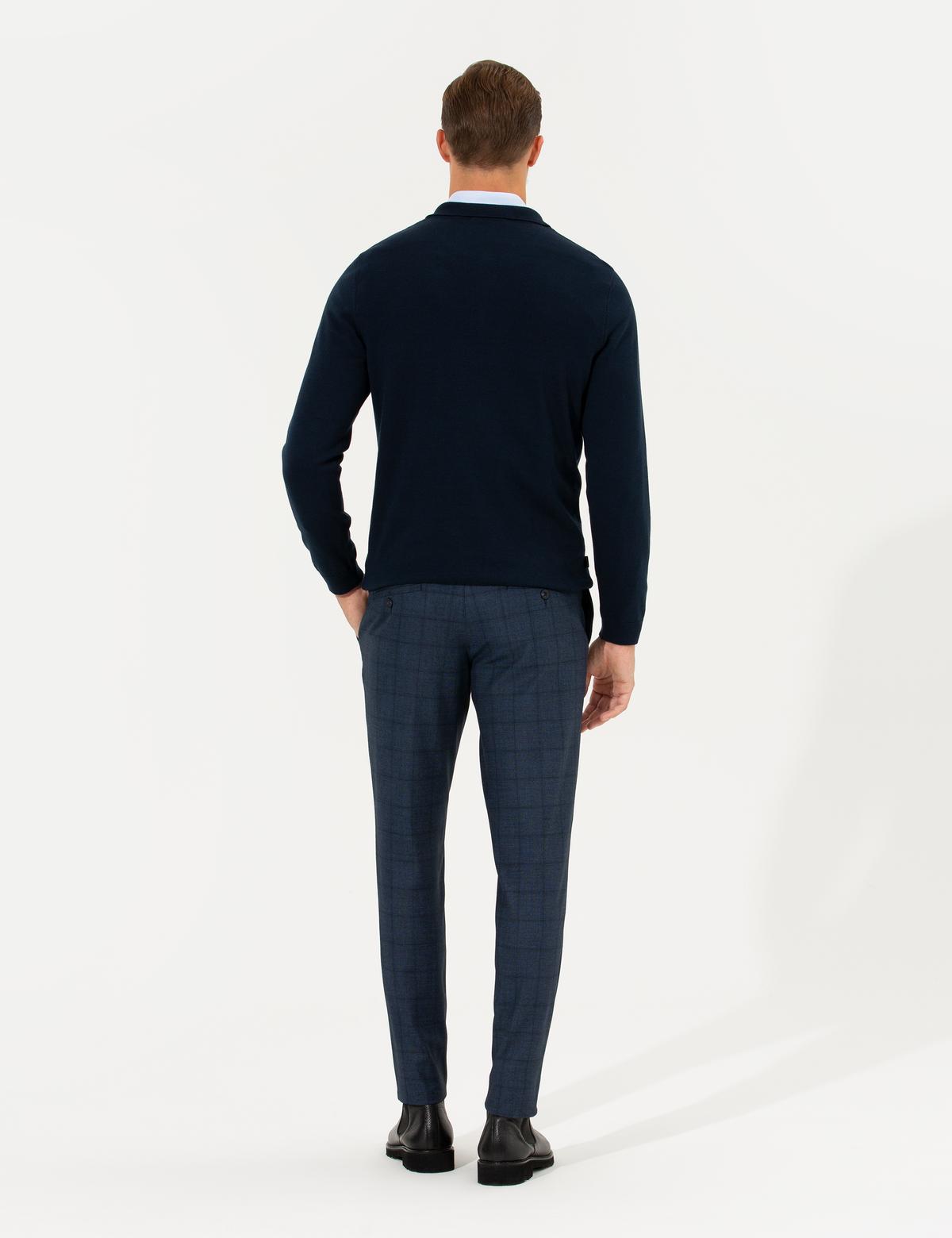 Açık Lacivert Slim Fit Kumaş Pantolon - 50260545054