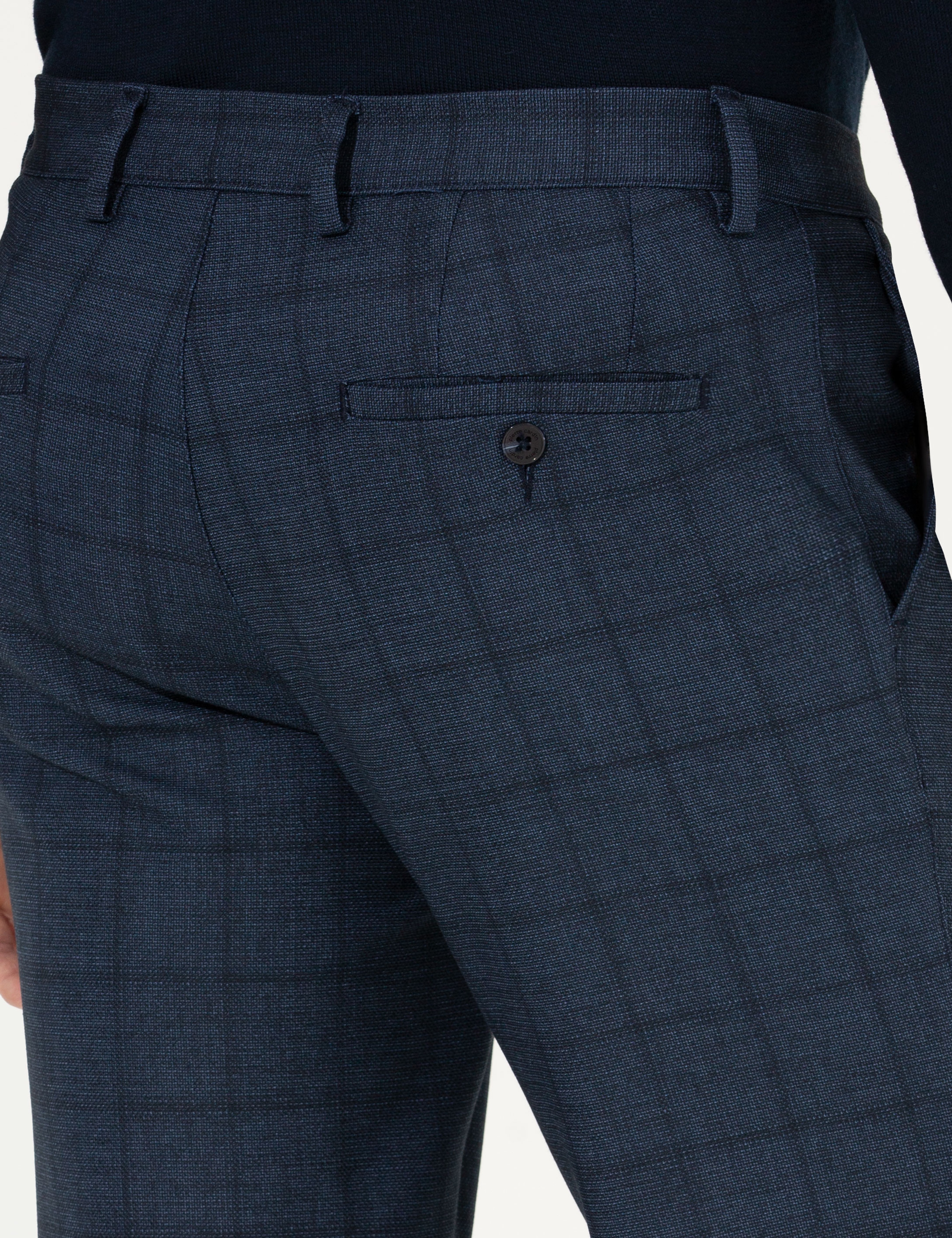 Açık Lacivert Slim Fit Kumaş Pantolon - Image 7