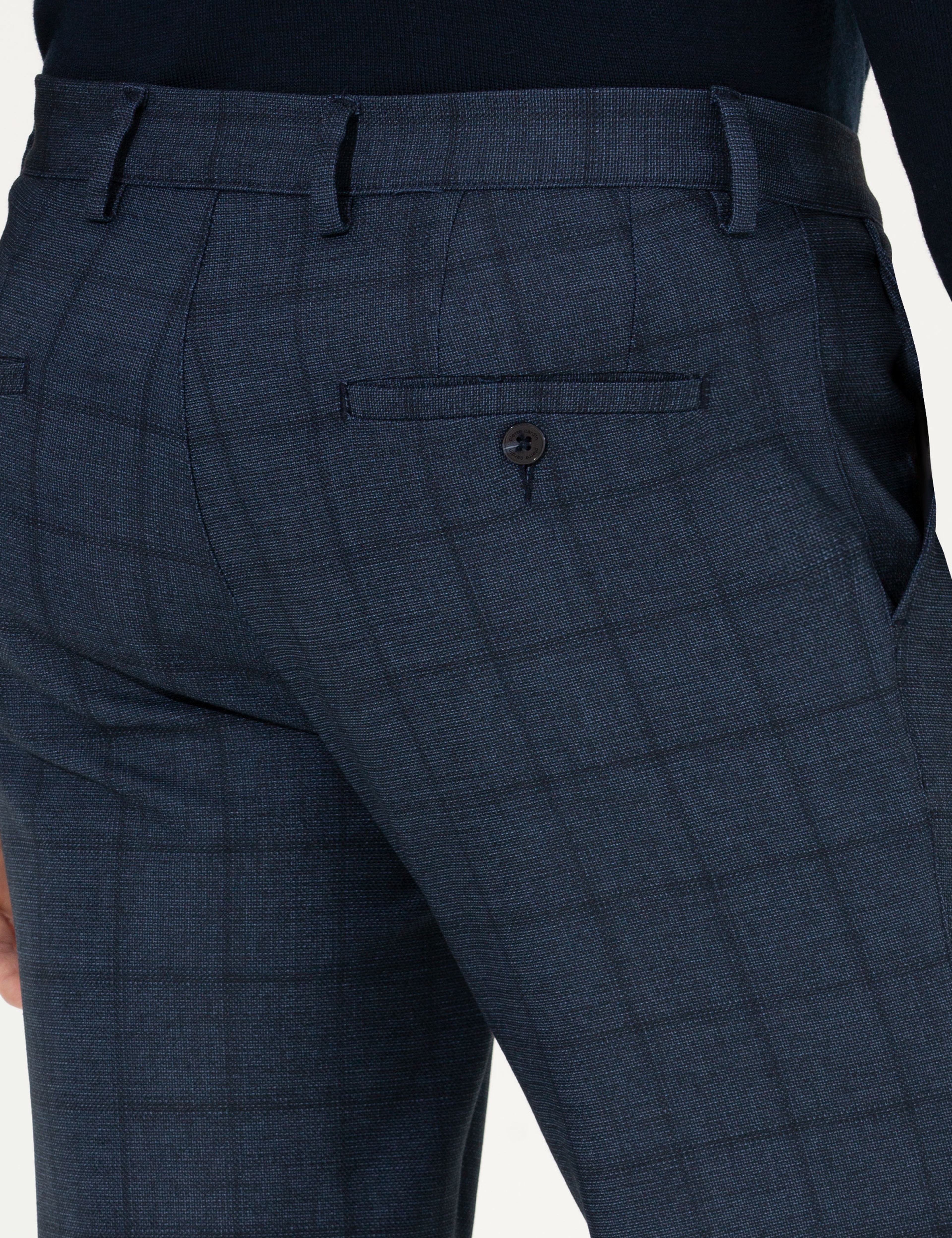 Açık Lacivert Slim Fit Kumaş Pantolon