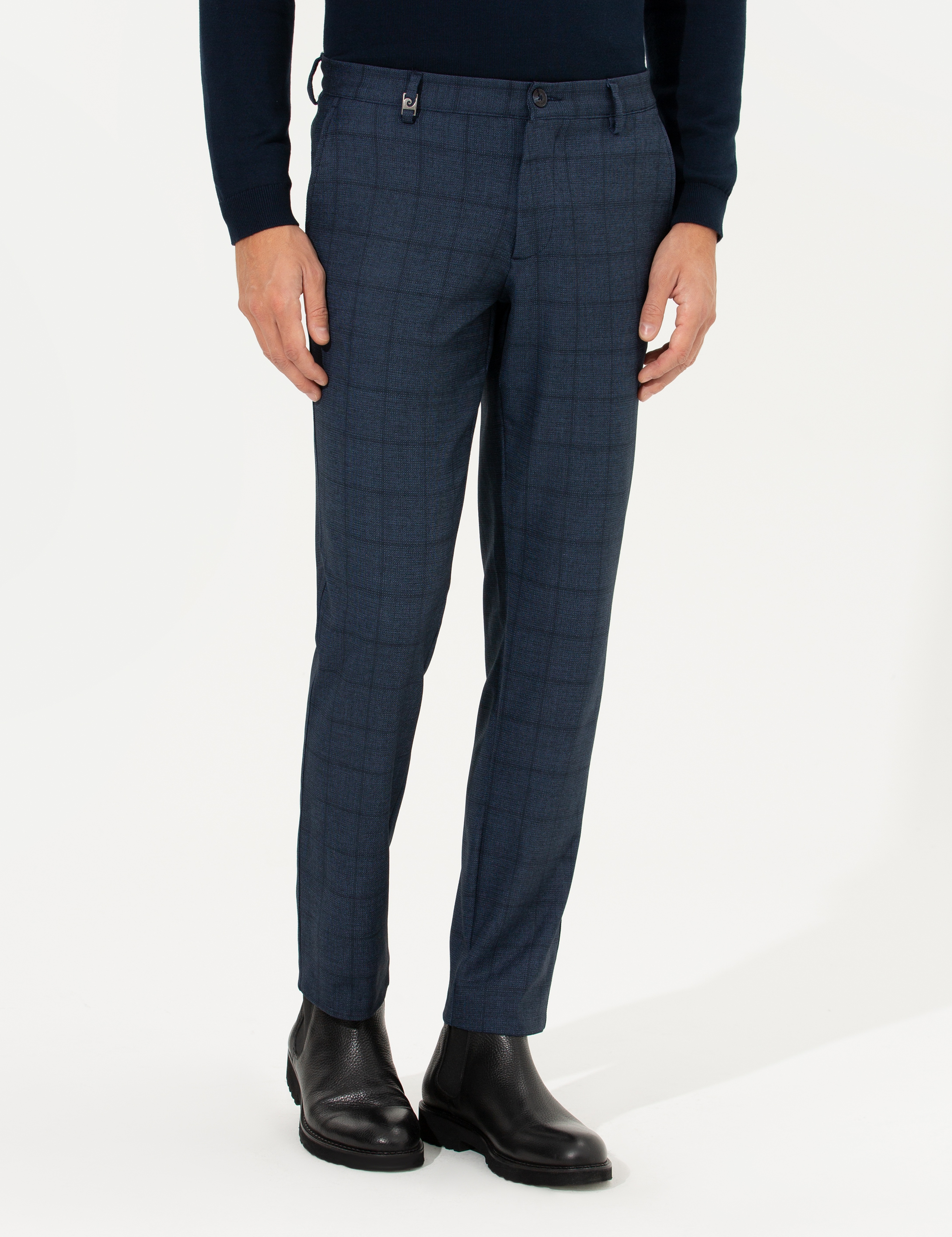 Açık Lacivert Slim Fit Kumaş Pantolon - Image 2